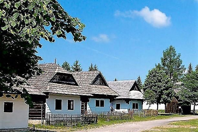 Liptov village museum in Pribylina